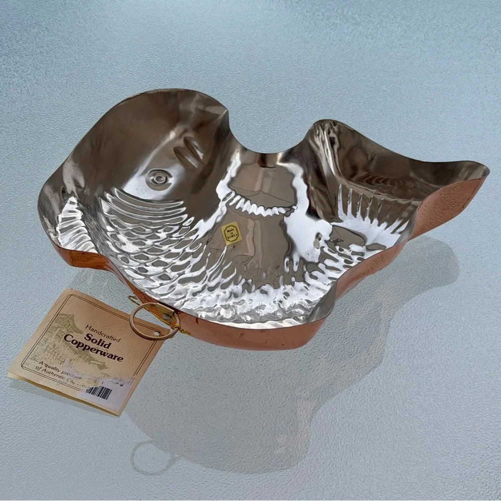 Copper Jumping Fish Jello Mold / Retro Wall Decor